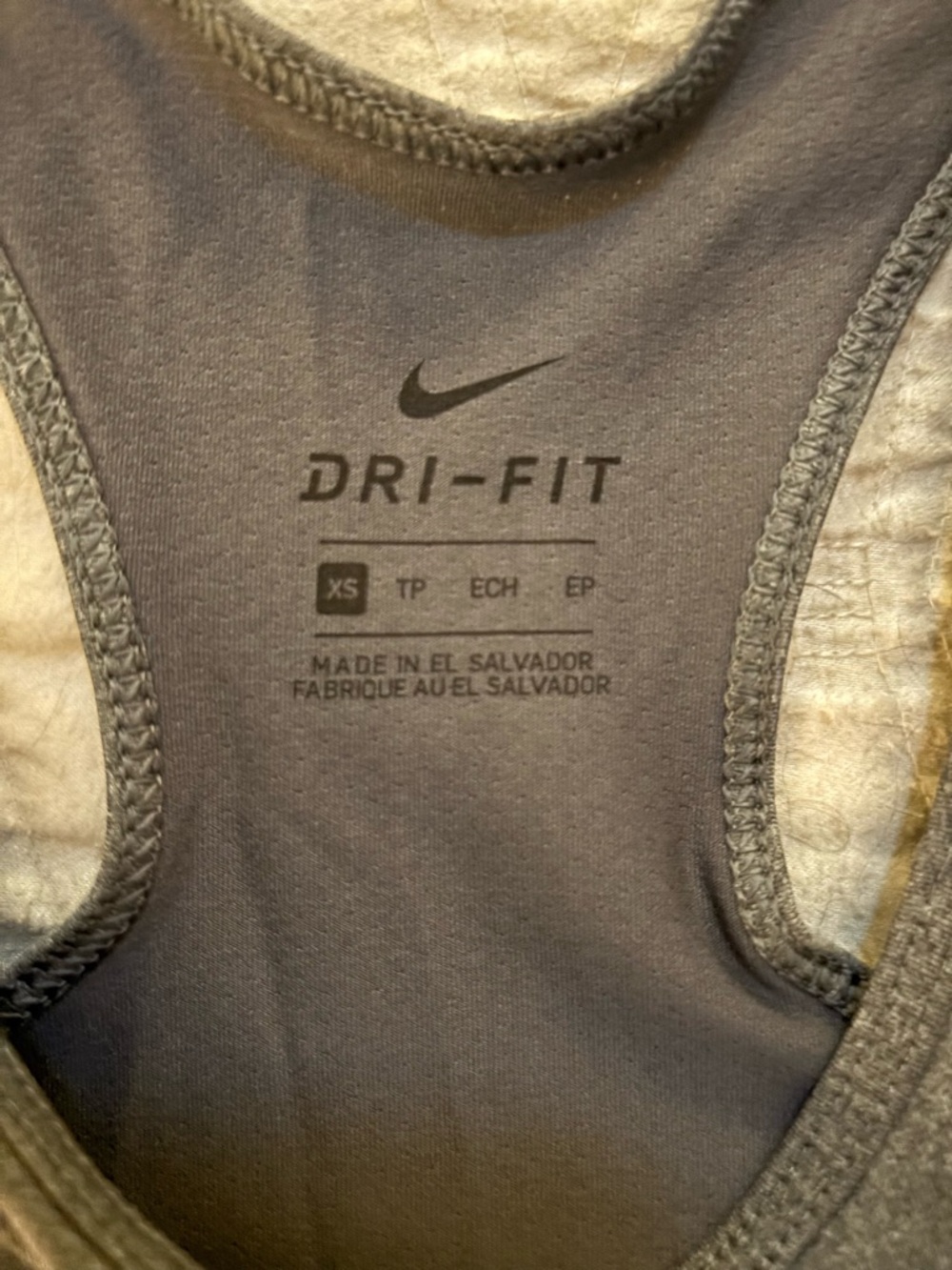 Nike Gray Dri-FIT Racerback Training Tank - Picture 2 of 3